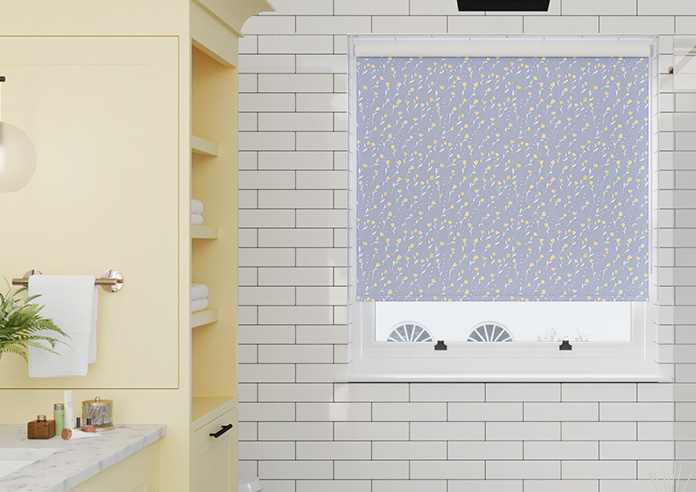 Ditsy Spring, Periwinkle - Roller Blind - Image 3